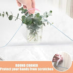 Clear Desk Protector Pad Blotters 18x44 in Plastic Desktopper Writing Surface Cover Desk Mat Mouse Pad for Office Home Laptop Computer Tabletop Keyboard Mat Easy Clean Waterproof 1 mm - Image 4