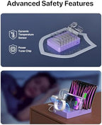 SooPii Premium 6-Port USB Charging Station Organizer for Multiple Devices - Image 4