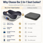 2-in-1 Rechargeable Heated Seat Cushion with Vibration Massager - Image 6