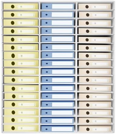 48 Compartment Literature Organizer, Adjustable Shelf Classroom Mailbox, Heavy Duty Mail Sorter & Mail Organizer Countertop for Classroom Office Home School (White) - Image 2