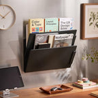 2 PCS Magnetic Wall File Organizer, Hanging Metal Wall File Holder - Image 4