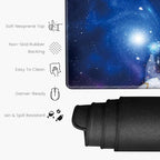 48x24 Mouse Pad Gaming Mousepad 48 Inch Desk Mat Giant Desk Pad Large Computer Mat XXXXL Space Cat Oversized Mouse Mat for Wireless Desktop Work - Image 3