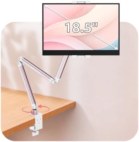 Urmust Portable Monitor Stand up to 18.5", iPad Stand for Desk, Pink by Urmust