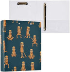ALAZA Brainrot Tung Tung Tung Sahur (9) 3 Ring Binder 1.5 Inch Three Ring Office Binders w/clipboard & 3 Pockets, Hold 200 Sheets, 2 pcs - Image 3