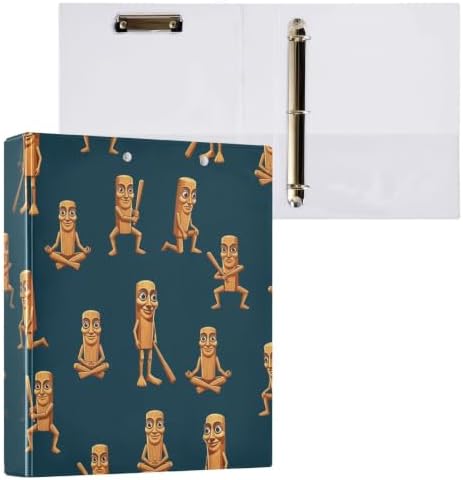 ALAZA Brainrot Tung Tung Tung Sahur (9) 3 Ring Binder 1.5 Inch Three Ring Office Binders w/clipboard & 3 Pockets, Hold 200 Sheets, 1 pc - Image 3