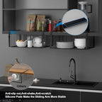 AmonHouseware 2Pack Under Shelf Basket Storage,Adjustable Hanging,Black - Image 5