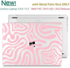 Case for Surface Laptop 5/4/3 13.5", Pink Wave Pattern - Image 3