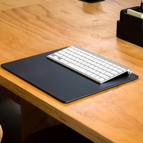 Dacasso Classic Black Leather 14" x 11.5" Luxury Conference Table Pad - Leather Desk Blotter for Writing - Boardroom Organization & Executive Desk Decor - Image 6