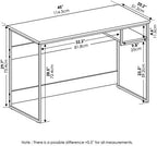 FURINNO Moretti Lifestyle Study Desk, 45 Inches, Columbia Walnut - Image 3