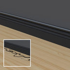 D-Line 157in Cord Cover Kit, Self-Adhesive Wire Hiders, Cable Raceway to Hide Wires on Wall, Electrical Cable Management - 10x 15.7 Lengths & 19 Accessories - 1.18" (W) x 0.59" (H) - Black - Image 6