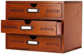 Small Wooden Drawers Wooden Box with Drawer Brown by PACKGILO