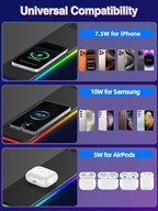 XXL RGB Gaming Mouse Pad with 15W Magnetic Wireless Charger - Image 5
