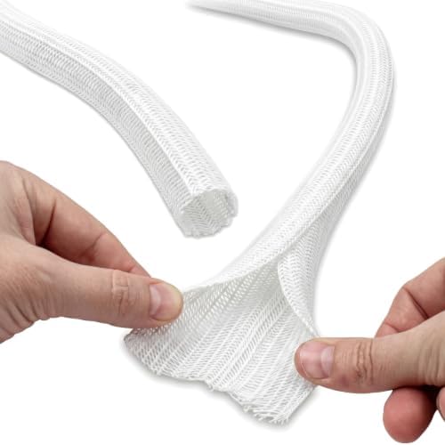 Electriduct 2" Hook Self Closing Wrap Around Sleeve - 250 Feet - White - Image 3