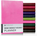 Gallery Leather Desk Hourly Weekly Planner 2026-2027 Acadia Hope by GalleryLeather