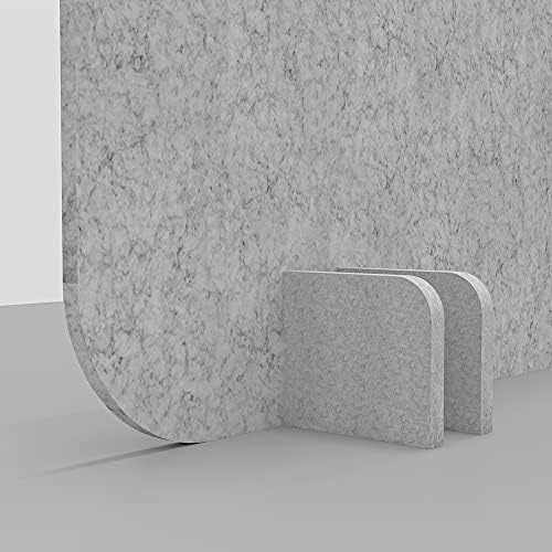 Escape 16" Freestanding Desk Divider | Eco-Friendly Acoustic Privacy Screen | Noise Reducing Desk Partition | 23" Wide | Purple Red - Image 3