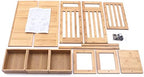 Bamboo Desk Book Shelf,Desktop Bookshelf Storage Rack Tabletop Standing Organizer Bookshelf with 3 Drawers,Freestanding Desk Bookcase for Home Dormitory Offices (Natural) - Image 6