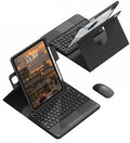 Keyboard Case with Touchpad for Galaxy Tab S10 FE/S10 Lite/S9 FE 10.9-Inch, Tab S9 11", Detachable Keyboard Case with Touchpad, 360 Degree Rotating Stand Cover with S Pen Holder, Black by QYiiD
