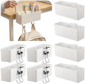 Reallnaive 8 Pcs Desk Side Storage for Classroom Back to School Desk Side Organizer Gift No Drill Holder Clamp Plastic Desks Organizer for Table Chair to Hold Pen Phone Notebook for Office Classroom by Reallnaive