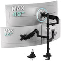WALI Stacked Triple Monitor Mount for 49" UItrawides and Dual 34" Monitors by WALI