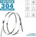 IWISS WCT322 Stainless Steel Cable Tie Gun Kit for Fastening and Cutting up to 12mm Width Metal Zip Ties, c/w 100 Pieces Stainless Steel Cable Zip Ties, Zip Tie Gun - Image 3