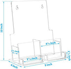 NIUBEE Acrylic Brochure Flyer Menu Pamphlet Holder Display Stand 8.5 x 11 - Image 4