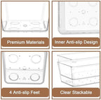 14Pack Desk Clear Drawer Organizers 6"*9" for Vanity, Bathroom, Office - Image 6