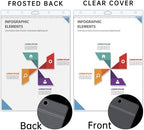 AKONEGE 12PCS Hard Sheet Protectors 8.5 x 11 Waterproof Resealable Zip Paper Page Protectors Clear Rigid Plastic Sleeves for Photos Certificate, Heavy Duty Document Holder Wall Sign Holder, Vertical - Image 5