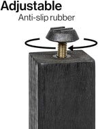 happimess Tilly 30" 3-Tier Acacia Freestanding Shower Caddy, Black - Image 5