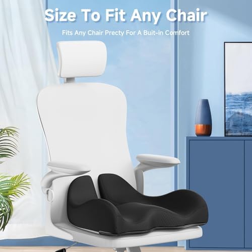 Benazcap Large Cooling Gel Memory Foam Seat Cushion for Long Sitting - Image 5