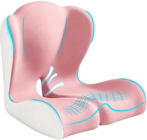 X Large Seat Cushion Office Chair and Car with Lumbar Support Pillow by Unknown
