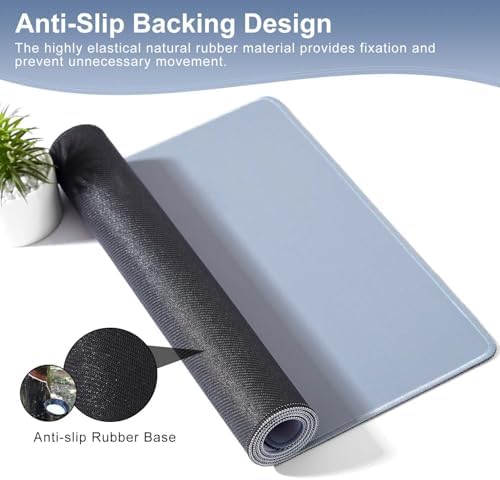 Mouse Pad Gray, Mouse and Keyboard Combo Pad XXXXL 39.4” x 19.7” - Image 5