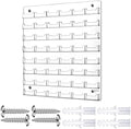 Hillban Acrylic Business Card Holder Wall Mount Office, 48 Pockets by Hillban