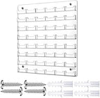 Hillban Acrylic Business Card Holder Wall Mount Office, 48 Pockets by Hillban