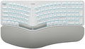 Nulea RT05 Wireless Ergonomic Keyboard, Split Keyboard with Wrist Rest, USB-C Charging, 7-Color Backlight, Natural Typing, Bluetooth and USB Connectivity, Compatible with Windows,Mac by Nulea