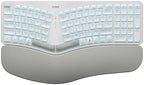 Nulea RT05 Wireless Ergonomic Keyboard, Split Keyboard with Wrist Rest, USB-C Charging, 7-Color Backlight, Natural Typing, Bluetooth and USB Connectivity, Compatible with Windows,Mac by Nulea