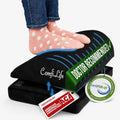 ComfiLife Foot Rest for Under Desk at Work – Adjustable Desk FootRest for Office Chair, Gaming Accessories – Ergonomic Teardrop Design for Back, Hip & Leg Pain Relief – 100% Memory Foam (Black) by ComfiLife