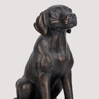 Decorative Bookends for Shelves, Labrador Dog Book Ends for Heavy Books, Lab Dog Statues Bookends for Heavy Books with Anti-Slip Base Book Holders for Home Office Decor (Bronze) - Image 4