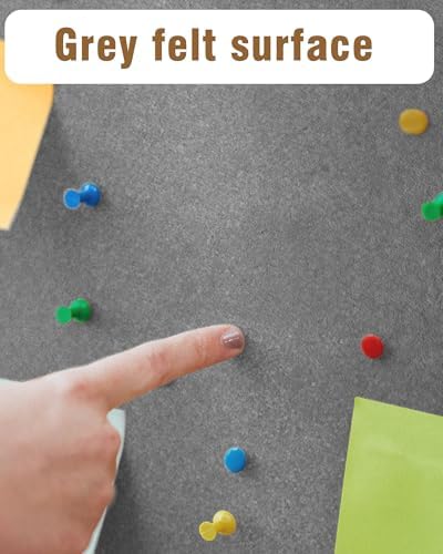 Mifuro 36"x24" Enclosed Bulletin Board, Lockable Weather-Resistant Aluminum Cork Noticeboard for School & Office, Black Frame w/Grey Flet - Image 7