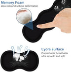 Ergonomic Keyboard Wrist Rest & Mouse Pad Wrist Rest Set, Large XXL Gaming Desk Mat 31.5"x 11.8" with Memory Foam, Easy Typing Pain Relief for Office & Home, Cute Black Cat Face - Image 6