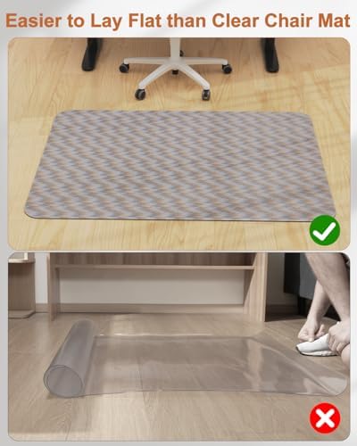 Blvornl Office Chair Mat for Hardwood Floor, Rolling Chair Chair Mat for Hard Wood, Large Anti-Slip Hard Floor Protector, Heavy Duty Computer Desk Rug for Office and Home 35.4"*47.2" - Image 6
