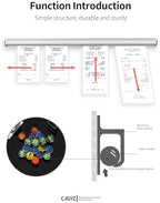Ticket Holder for Restaurant, 16/18/24/28/30" Ticket Check Rack Restaurant Order Receipt Holder Ticket Rail Display Slide Ticket Rack for Commercial Kitchen Cafes Pubs Bars(2 Pcs)(40 Inch) - Image 3