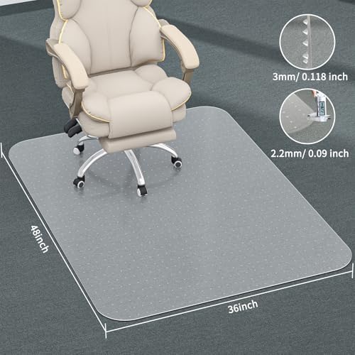 36" X 48" X 0.09" Office Chair Mat for Carpet - 2PCS - Image 6