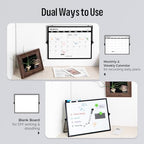 loukin 17" x 12" Dry Erase Calendar, Magnetic Desktop Whiteboard with Stand - Image 4