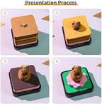 3D Calendar 2027, Desk Time Piece Calendar 2027,Tear-Away 3D Paper Art Notepad w LED Lights,Creative 3D Memo Artsy Pad Calendars, DIY Paper Carving Gift (Capybara) - Image 4