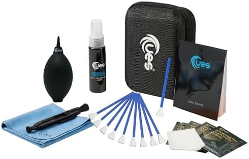 UES 21-in-1 Professional APS-C Camera Cleaning Kit with Hard Travel Case by UES