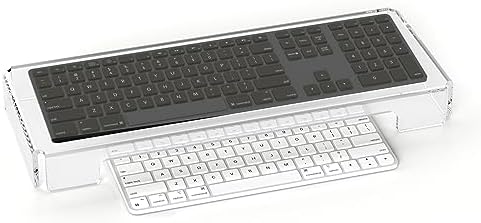 Acrylic Computer Keyboard Cover, Mechanical Keyboard Dust Cover PC Keyboard Cat Protector, Cat Keyboard Protector (2 Pack, Clear) - Image 2