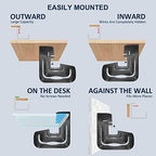 Qiyuan Under Desk Cable Management Tray, 2-Pack No-Drill 16" Cord Organizer - Image 3