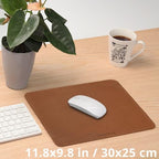 Full-Grain Leather Mouse Pad - Genuine Leather Mouse Mat with Non-Slip Backing, 3mm Thick, Smooth Mouse Glide, Desk Accessory for Office, Work & Gaming (Toffee Tan Brown, Large 11.8 x 9.8 in) - Image 2