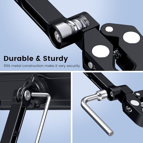 CreaDream iPad Holder for Mic Stand, Aluminum Tablet Holder for Mic Music - Image 3