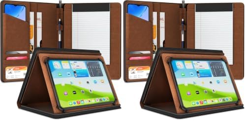 KHOMO Universal Padfolio Case – Tablet Portfolio Organizer with Notepad Holder – Compatible with iPad 10th/11th Gen, iPad Pro 11, iPad 7/8/9 (10.2", 10.9", 9.7") (Pack of 2) by Unknown